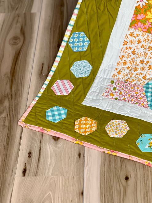 Cheerful & Bright Hexi Quilt - Image 3